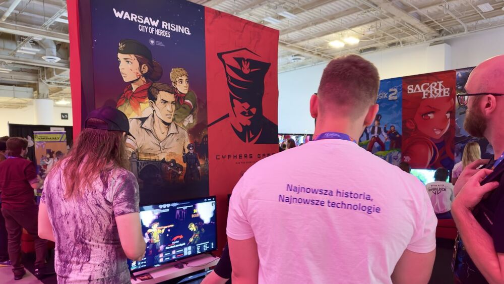 „Warsaw Rising – Miasto Bohaterów” oraz „Gra Szyfrów” na PAX WEST – Seattle, 1-4 września 2023 r. fot. Tobiasz Wultański, IPN
