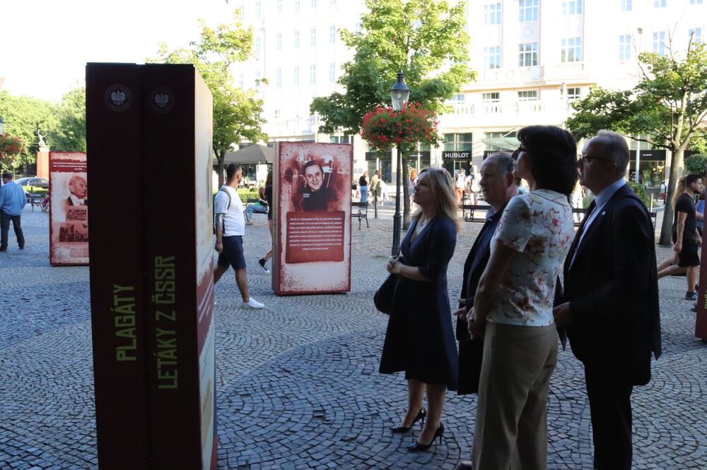 Otwarcie wystawy  „Nie tylko Siwiec” – Bratysława, 8 września 2023. Fot. Instytut Pamięci Narodu (ÚPN)