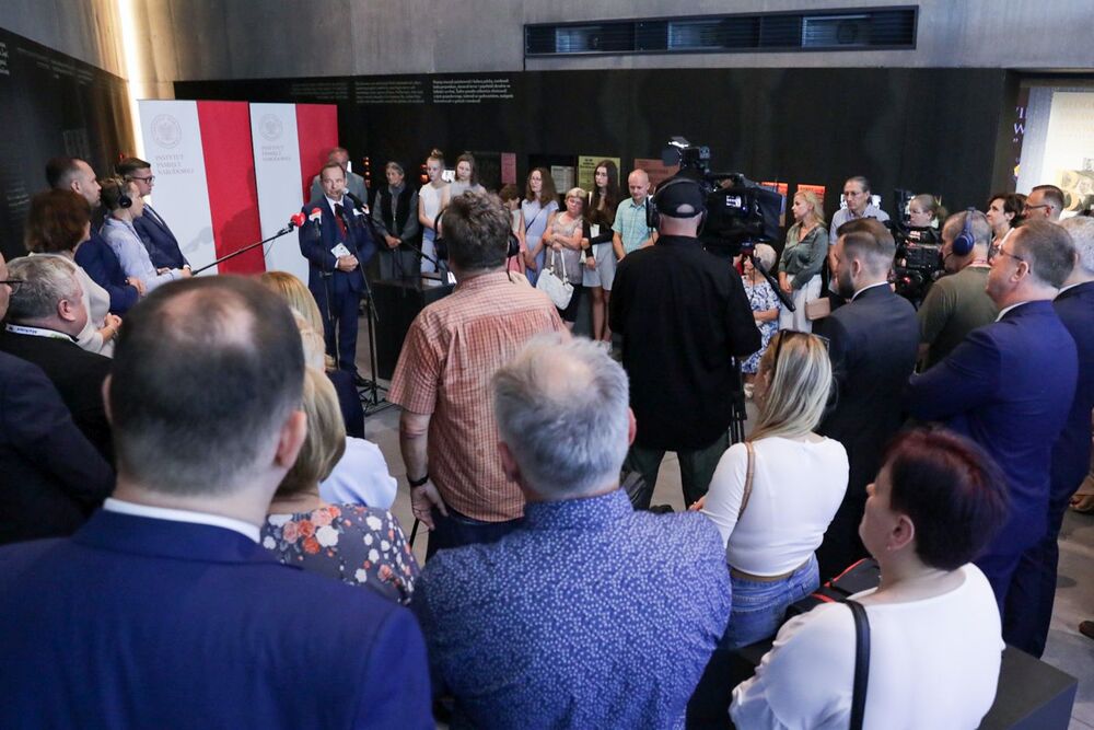 Otwarcie wystawy IPN „»Błogosławieni Sprawiedliwi, albowiem…« Opowieść o Rodzinie Ulmów” – Markowa, 9 września 2023. Fot. Mikołaj Bujak (IPN)