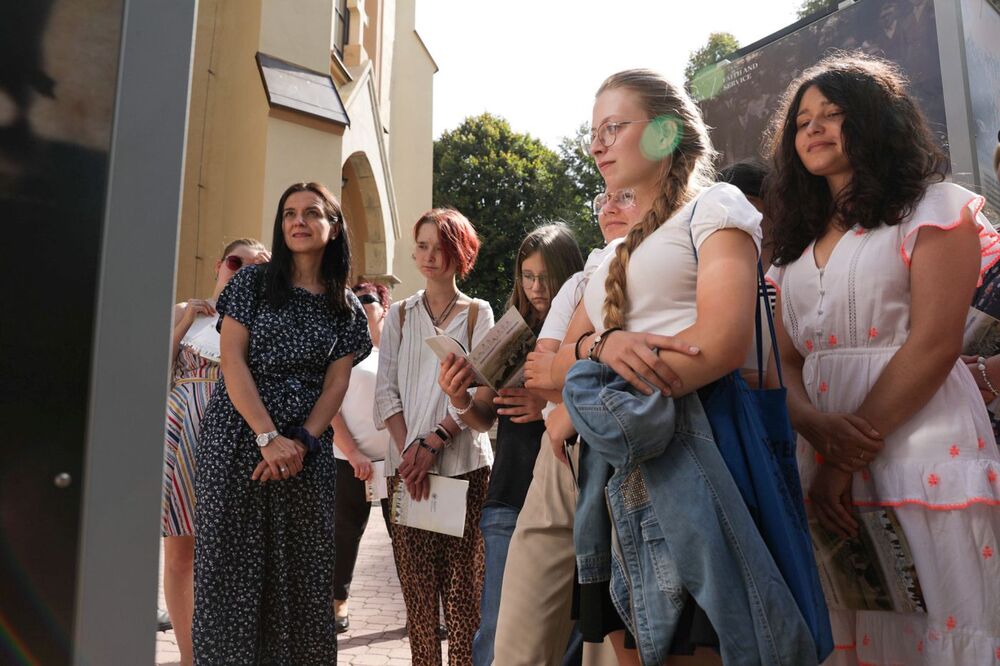 Otwarcie wystawy „Śmierć za człowieczeństwo. Rodzina Ulmów” – Markowa, 9 września 2023. Fot. Mikołaj Bujak (IPN)