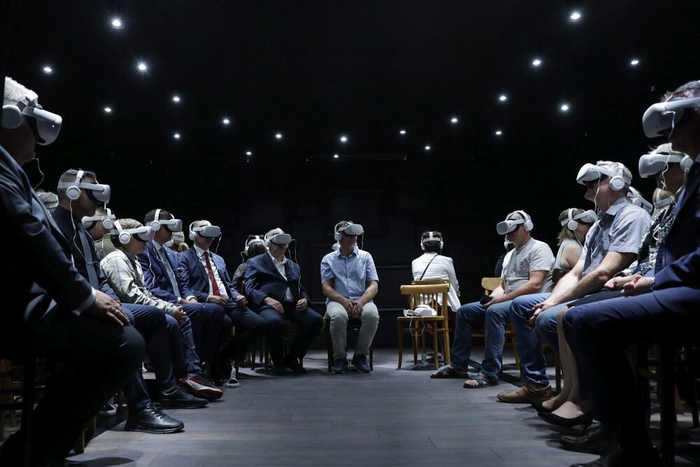 Pokaz przedpremierowy immersyjnej etiudy filmowej „Świadectwo poMOCY” – Rzeszów, 9 września 2023. Fot. Mikołaj Bujak (IPN)