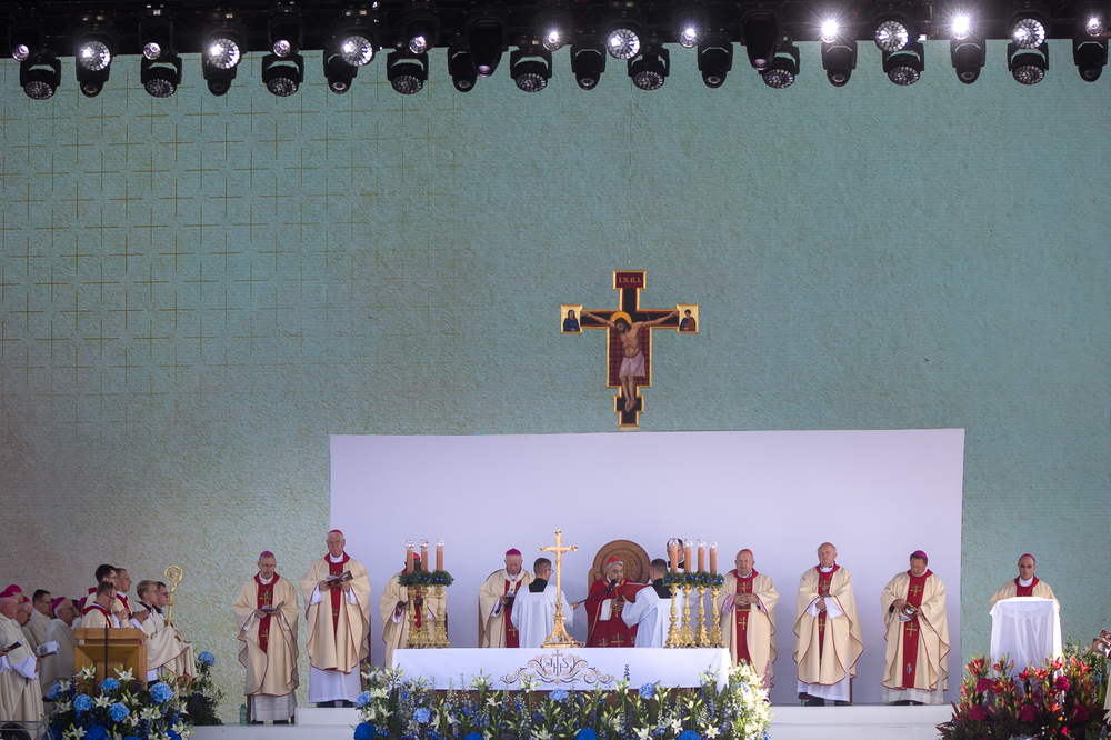 Uroczystość beatyfikacyjna rodziny Ulmów w Markowej – 10 września 2023. Fot. Sławek Kasper (IPN)