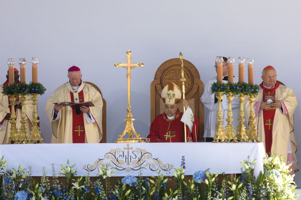 Uroczystość beatyfikacyjna rodziny Ulmów w Markowej – 10 września 2023. Fot. Sławek Kasper (IPN)