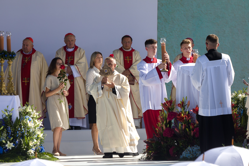 Uroczystość beatyfikacyjna rodziny Ulmów w Markowej – 10 września 2023. Fot. Sławek Kasper (IPN)