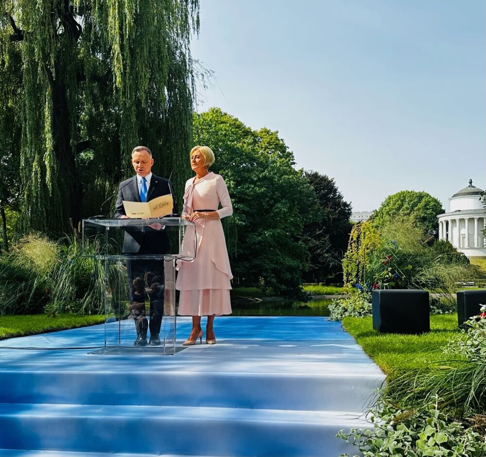 Para Prezydencka podczas Narodowego Czytania 2023 w Warszawie – 9 września 2023. Fot. IPN