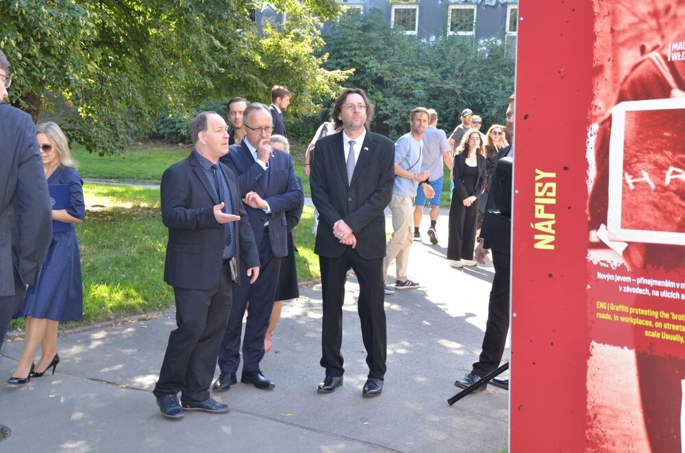 Otwarcie wystawy „Nie tylko Siwiec” – Praga, 8 września 2023. Fot. Instytut Badania Reżimów Totalitarnych