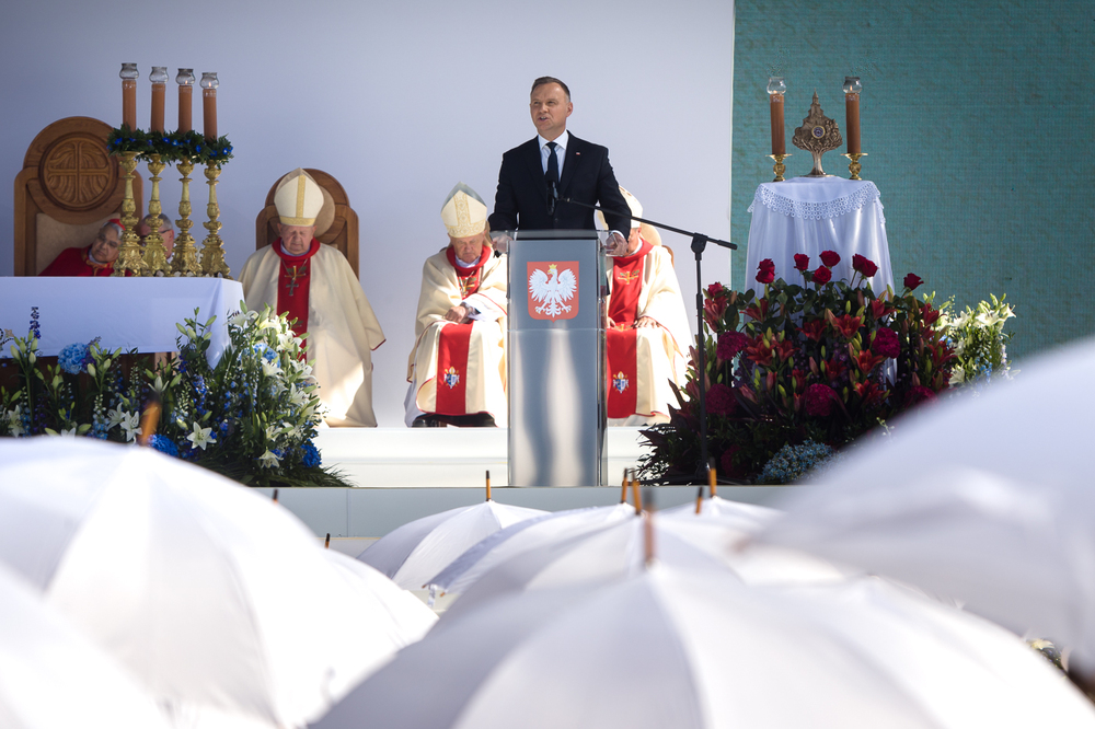 Uroczystość beatyfikacyjna rodziny Ulmów w Markowej – 10 września 2023. Fot. Sławek Kasper (IPN)