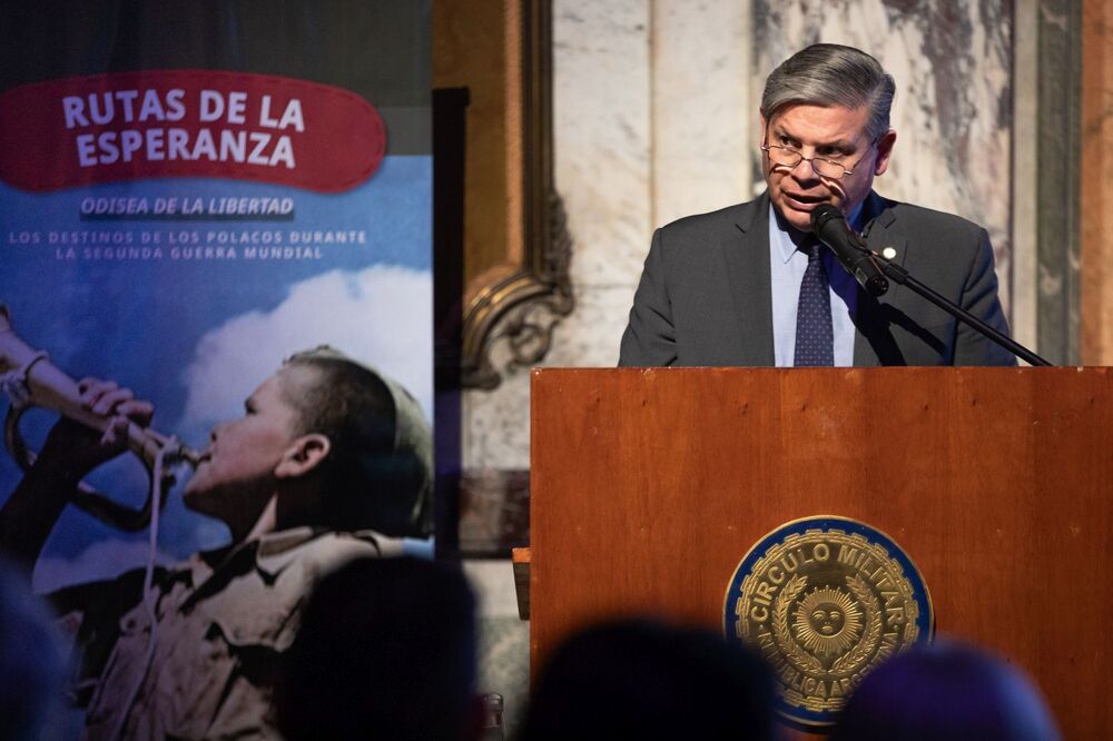 Otwarcie wystawy IPN „Szlaki Nadziei. Odyseja wolności” – Buenos Aires, 12 września 2023. Fot. Mikołaj Bujak (IPN)