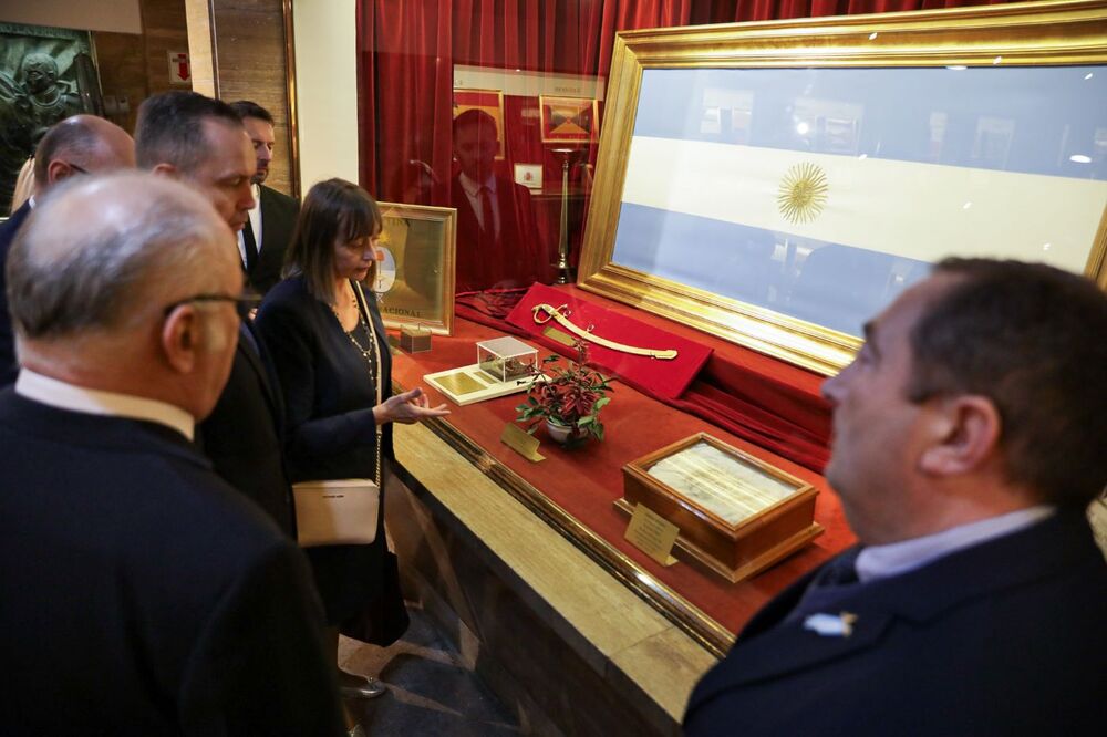 Wizyta przy Narodowym Pomniku Flagi – Rosario, 14 września 2023. Fot. Mikołaj Bujak (IPN)