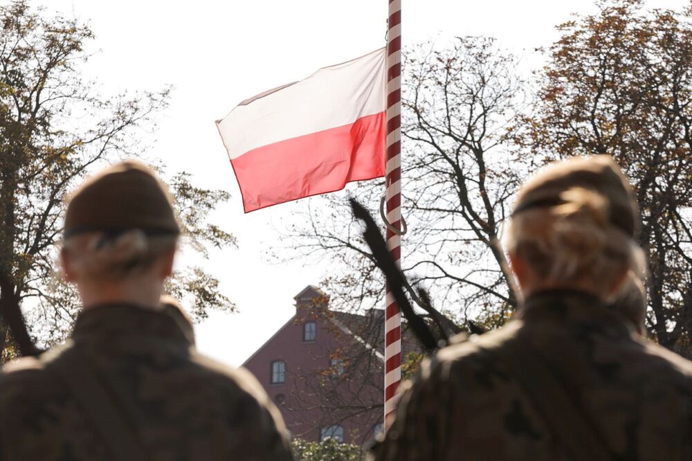 „Ja, żołnierz Wojska Polskiego, przysięgam” – żołnierze 7 Pomorskiej Brygady Obrony Terytorialnej złożyli przysięgę wojskową – Gdańsk, 17 września 2023. Fot. Mikołaj Bujak (IPN)