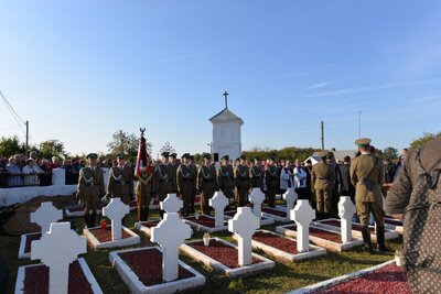 Pogrzeb polskich żołnierzy na Białorusi – Dołhinów, 27.09.2017