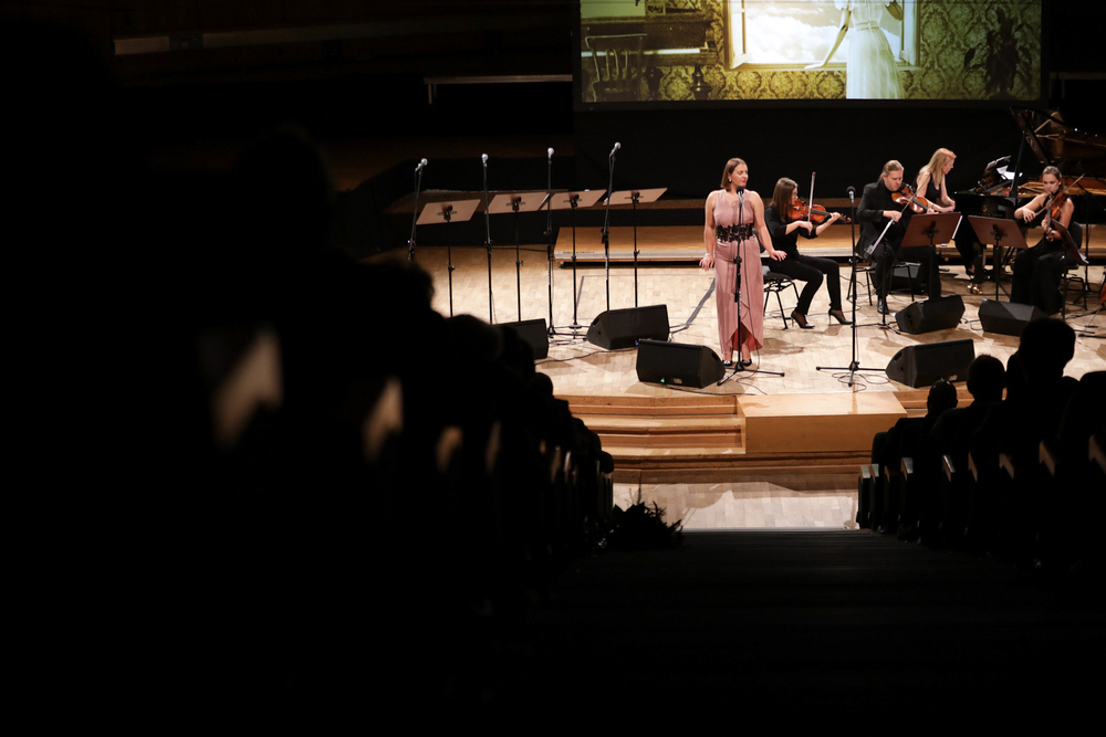 Wręczenie medalu Reipublicae Memoriae Meritum oraz koncert „…w drodze” w ramach cyklu „Artyści Andersa” – Warszawa, 20 września 2023. Fot. Mikołaj Bujak (IPN)