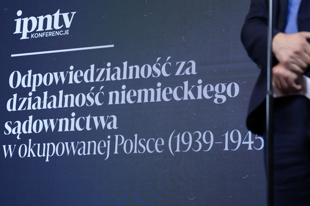 Konferencja popularnonaukowa „Odpowiedzialność za działalność sądownictwa niemieckiego w okupowanej Polsce (1939-1945)” – Warszawa, 25 września 2023. Fot. Mikołaj Bujak (IPN)