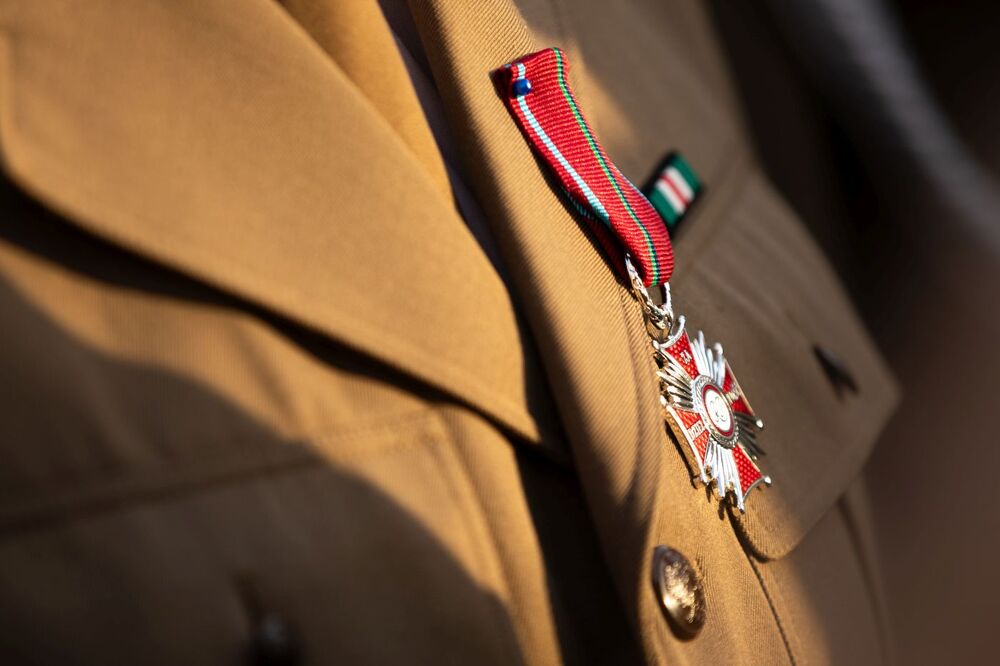 Uroczystość odsłonięcia pomnika pamięci gen. Franciszka Kleeberga i żołnierzy Samodzielnej Grupy Operacyjnej „Polesie” – Włodawa, 26 września 2023. Fot. Mikołaj Bujak (IPN)