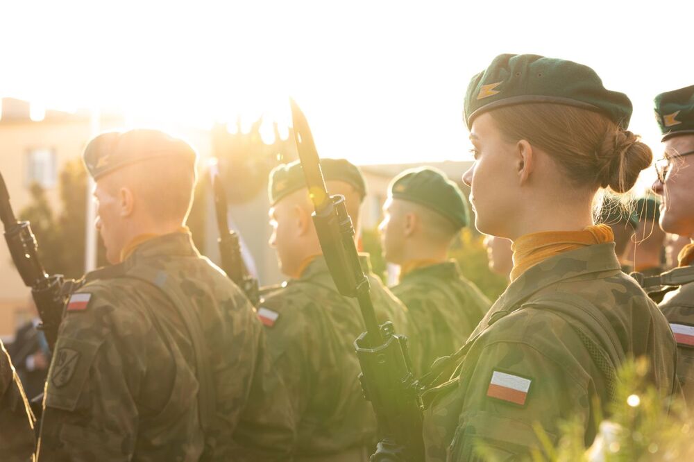 Uroczystość odsłonięcia pomnika pamięci gen. Franciszka Kleeberga i żołnierzy Samodzielnej Grupy Operacyjnej „Polesie” – Włodawa, 26 września 2023. Fot. Mikołaj Bujak (IPN)