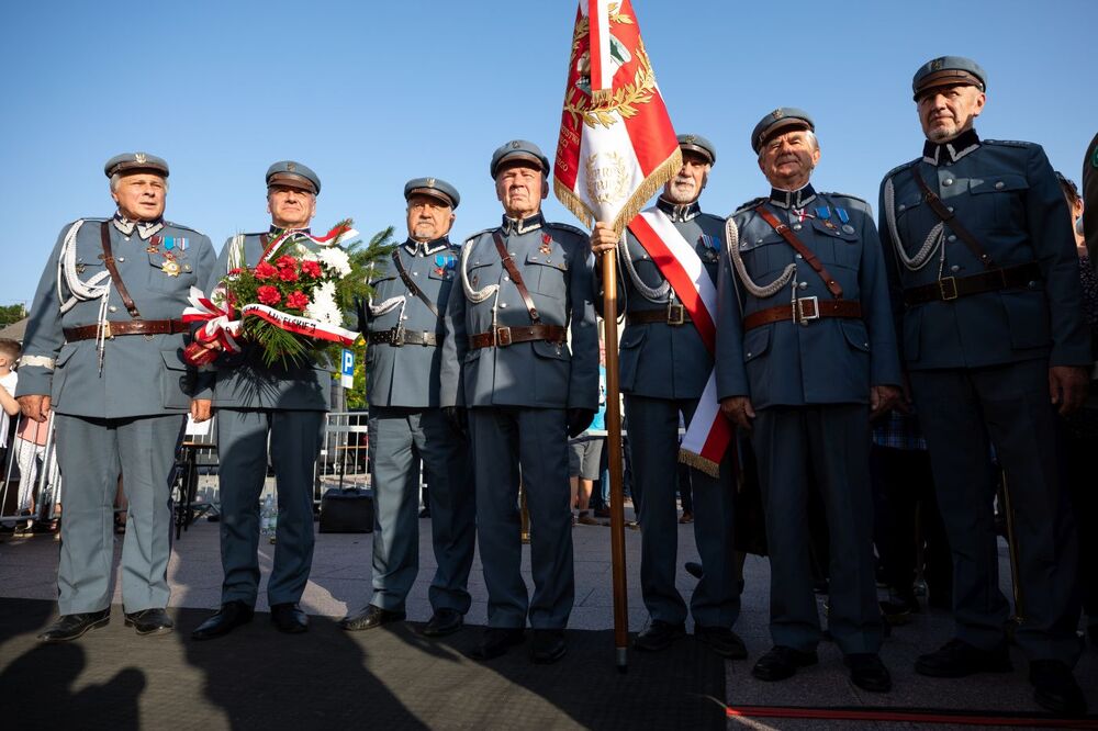 Uroczystość odsłonięcia pomnika pamięci gen. Franciszka Kleeberga i żołnierzy Samodzielnej Grupy Operacyjnej „Polesie” – Włodawa, 26 września 2023. Fot. Mikołaj Bujak (IPN)