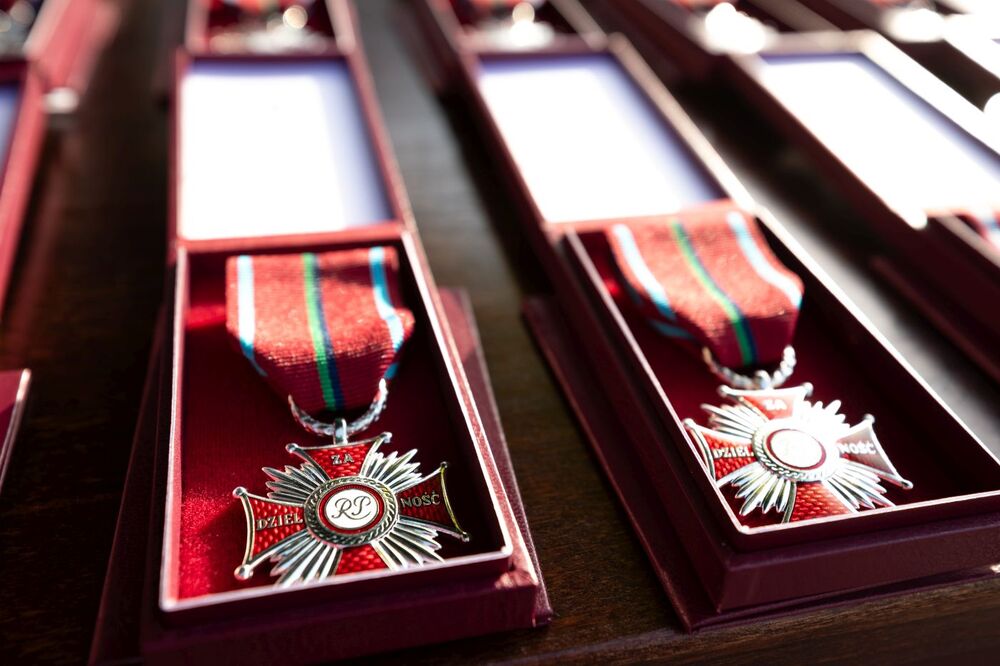 Uroczystość odsłonięcia pomnika pamięci gen. Franciszka Kleeberga i żołnierzy Samodzielnej Grupy Operacyjnej „Polesie” – Włodawa, 26 września 2023. Fot. Mikołaj Bujak (IPN)