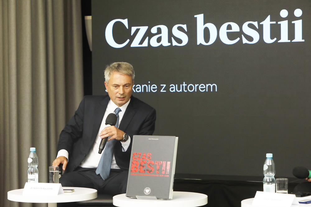 Spotkanie z cyklu „Książki pełne historii” – Warszawa, 27 września 2023. Na zdj. dr Adam Pleskaczyński. Fot. Piotr Życieński (IPN)