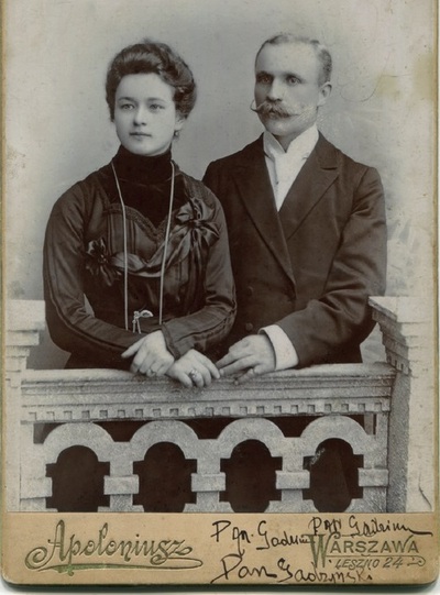 Pradziadkowie Helena (1882–1968) i Feliks (1876–1938) Gadzińscy, zdjęcie z ok. 1910 r. Fot. zbiory autora