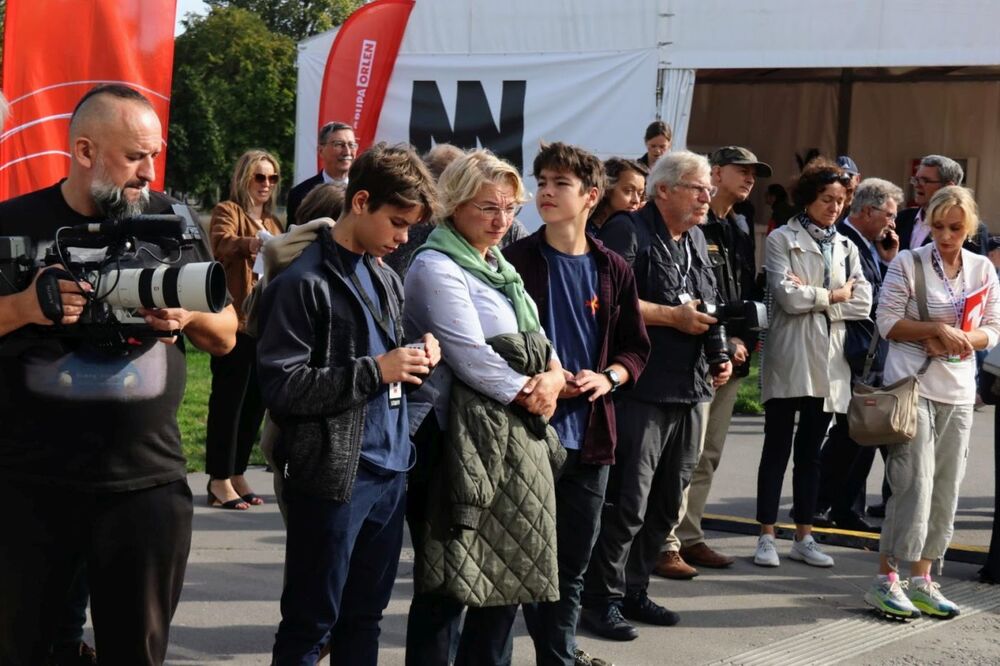 Wystawa IPN „Śmierć za człowieczeństwo. Rodzina Ulmów” podczas  Festiwalu NNW – Gdynia, 30 września 2023. Fot. Marcin Węgliński (IPN)