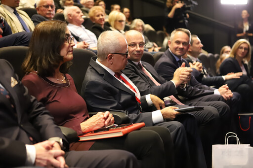 Wernisaż wystawy „Ramię krzep – Ojczyźnie służ”. Historia Sokolstwa Polskiego w Ameryce, Muzeum II Wojny Światowej w Gdańsku, 29 września 2023. Na zdj. dr Mateusz Szpytma. Fot. Radosław Żydonik (IPN)