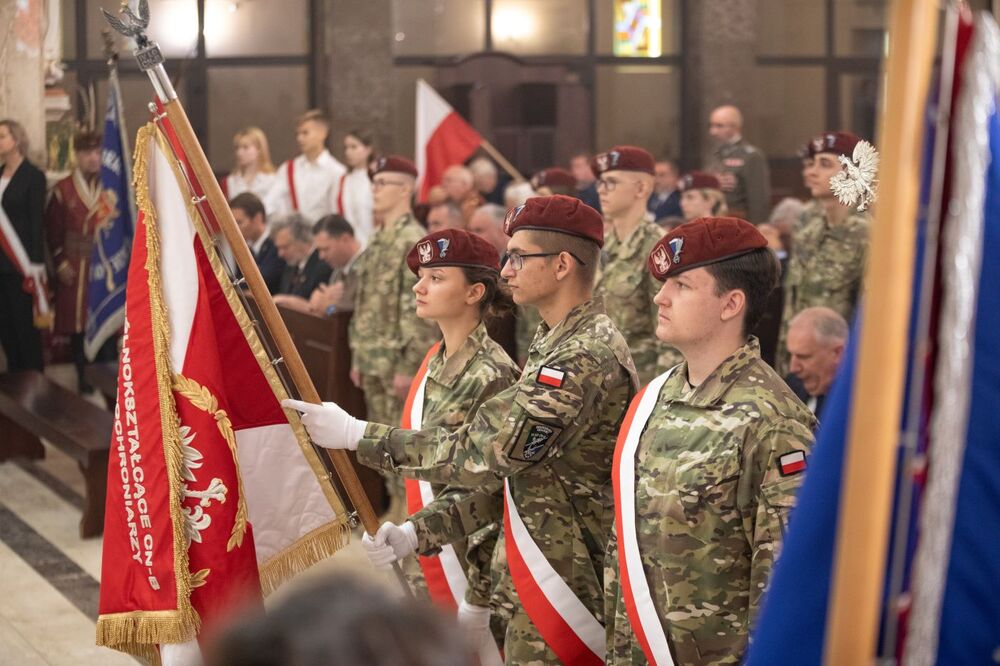 Uroczystość odsłonięcia tablicy pamięci Ofiar Niemieckiej Zbrodni Pomorskiej – Starogard Gdański, 2 października 2023. Fot. Mikołaj Bujak (IPN)