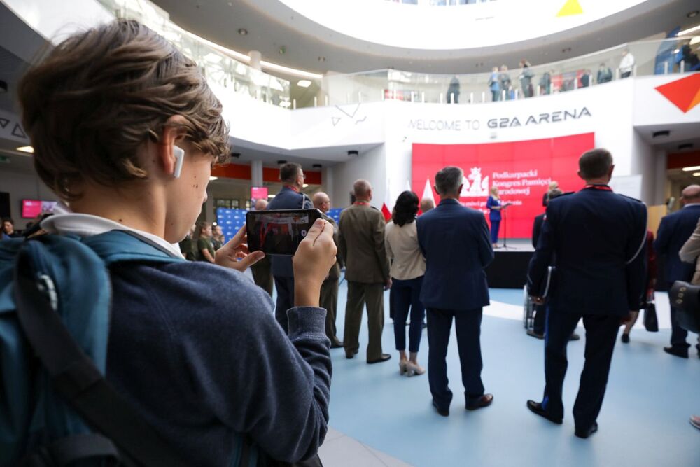 Uroczyste otwarcie Podkarpackiego Kongresu Pamięci Narodowej – Jasionka, 4 października 2023. Fot. Mikołaj Bujak (IPN)