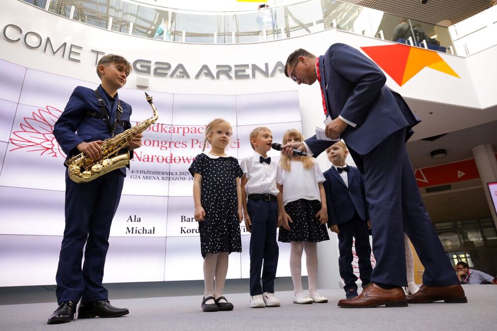 Uroczyste otwarcie Podkarpackiego Kongresu Pamięci Narodowej – Jasionka, 4 października 2023. Fot. Mikołaj Bujak (IPN)