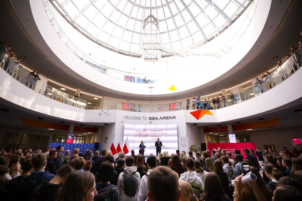 Uroczyste otwarcie Podkarpackiego Kongresu Pamięci Narodowej – Jasionka, 4 października 2023. Fot. Mikołaj Bujak (IPN)