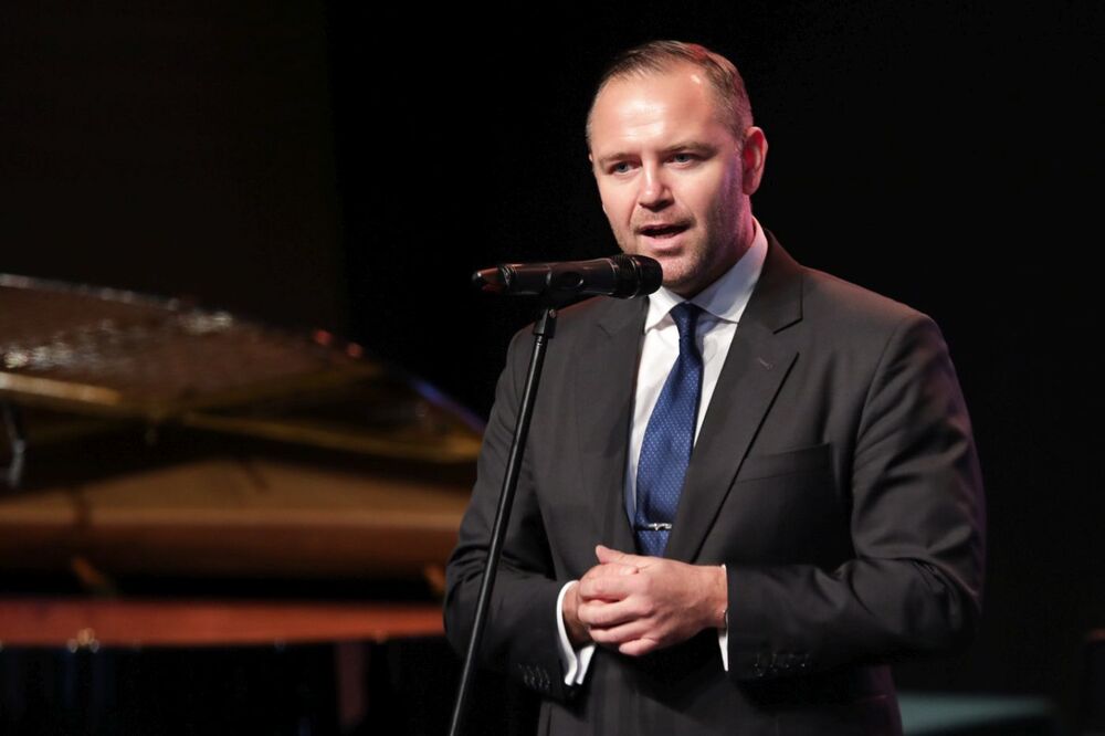 Dr Karol Nawrocki, prezes IPN, podczas gali wręczenia nagród „Świadek Historii” – Podkarpacki Kongres Pamięci Narodowej, 5 października 2023. Fot. Mikołaj Bujak (IPN)