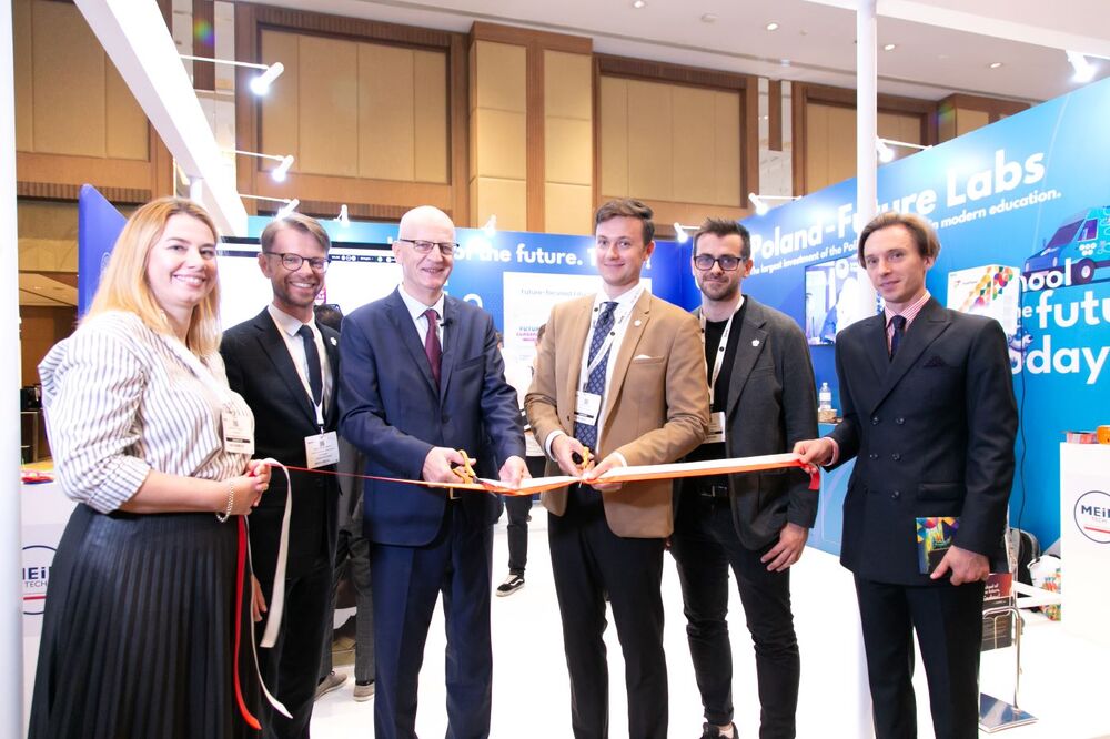 Biuro Nowych Technologii IPN na targach edukacyjnych Bett Asia 2023. Fot. Pee and AO