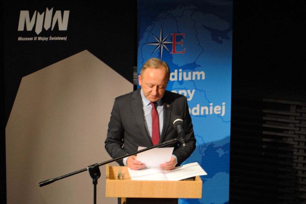 Konferencja Polsko-Gruzińskiej Komisji Historyków – Gdańsk, 11–12 października 2023. Na zdj. dr hab. Karol Polejowski. Fot. Denys Kutsenko.