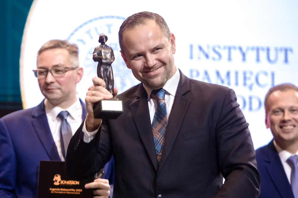 Prezes IPN dr Karol Nawrocki podczas Gali Nagród BohaterONy 2023 – Warszawa, 12 października 2023. Fot. Sławek Kasper (IPN)