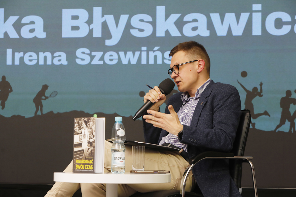 Spotkanie „Polska Błyskawica – Irena Szewińska” z cyklu „Tytani sportu” – Warszawa, 16 października 2023. Fot. Piotr Życieński (IPN)