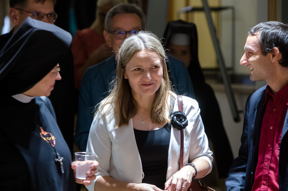 Dr hab. Łucja Marek IPN. Sesja naukowa „Jan Paweł II i komunistyczne służby specjalne” – Rzym, 18 października 2023 r. Fot. Sławek Kasper (IPN)