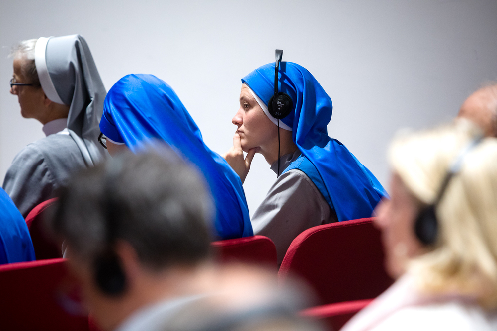 Sesja naukowa „Jan Paweł II i komunistyczne służby specjalne”, zorganizowana przez IPN, Fundację Jana Pawła II oraz Uniwersytet Gregoriański – Rzym, 18 października 2023 r. Fot. Sławek Kasper (IPN)