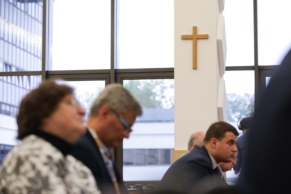 O działaniach tajnych służb komunistycznych wobec Karola Wojtyły na Międzynarodowym Kongresie Teologów Krajów Trójmorza – Lublin, 23 października 2023. Fot. Mikołaj Bujak (IPN)