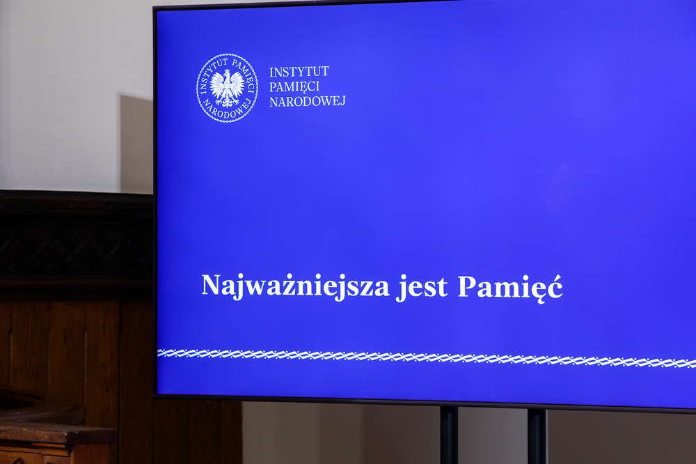 Nie da się zbudować świadomej i bezpiecznej przyszłości bez refleksji historycznej – konferencja prasowa IPN – 25 października 2023. Fot. Sławek Kasper (IPN)