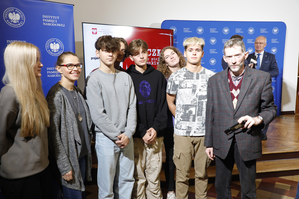 Inauguracja VII mazowieckiej edycji projektu „Łączka i inne miejsca poszukiwań” – 25 października 2023. Fot. Piotr Życieński (IPN)