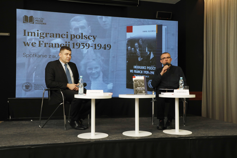 Spotkanie z cyklu „Książki pełne historii” – Warszawa, 25 października 2023. Na zdj. Paweł Sękowski. Fot. Piotr Życieński (IPN)