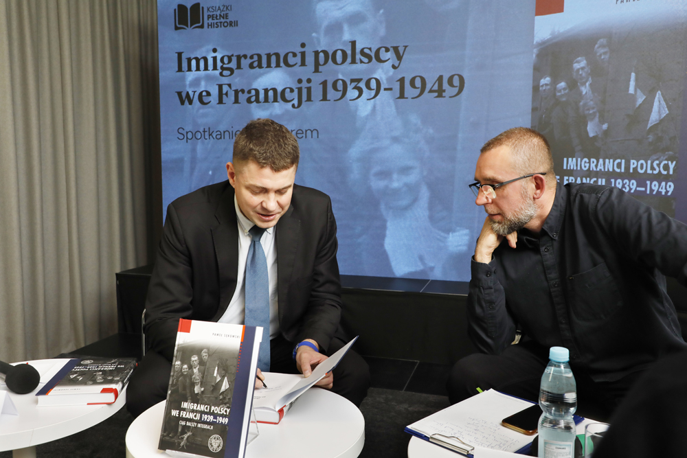 Spotkanie z cyklu „Książki pełne historii” – Warszawa, 25 października 2023. Na zdj. Paweł Sękowski. Fot. Piotr Życieński (IPN)