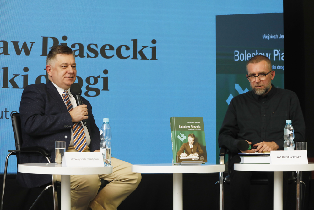 Spotkanie z cyklu „Książki pełne historii” – Warszawa, 25 października 2023. Na zdj. Wojciech Muszyński. Fot. Piotr Życieński (IPN)