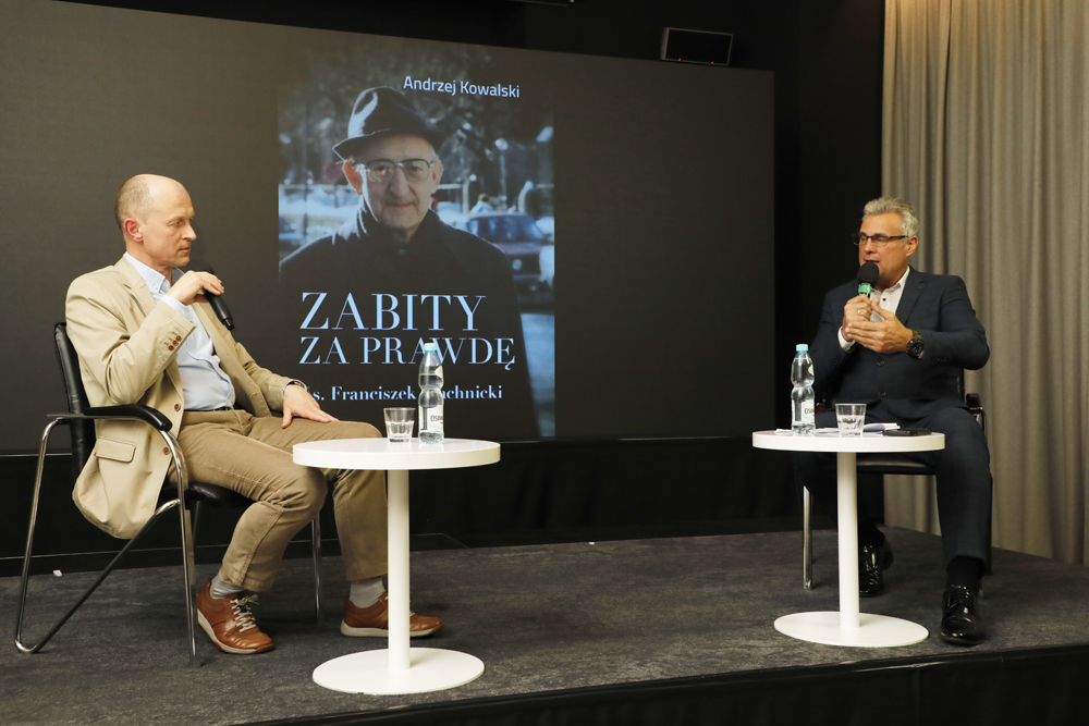 Spotkanie „Franciszek Blachnicki – zabity za prawdę” z cyklu „Tajemnice bezpieki” – Warszawa, 30 października 2023. Fot. Piotr Życieński (IPN)