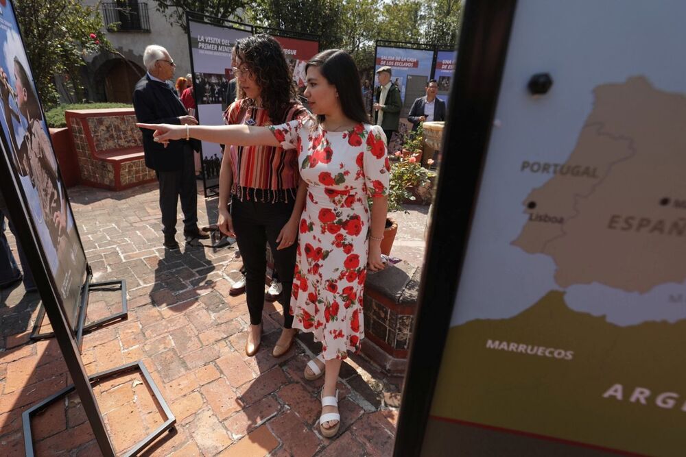 Wystawa „Szlaki Nadziei. Odyseja Wolności” w Meksyku – 3 listopada 2023. Fot. Mikołaj Bujak (IPN)