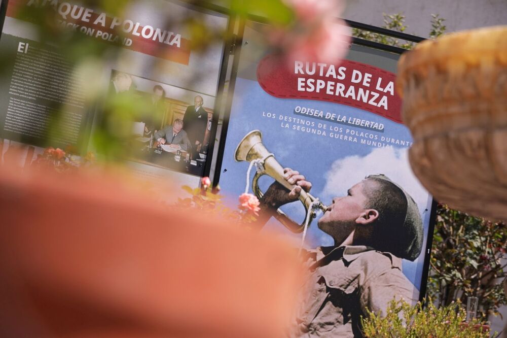 Wystawa „Szlaki Nadziei. Odyseja Wolności” w Meksyku – 3 listopada 2023. Fot. Mikołaj Bujak (IPN)