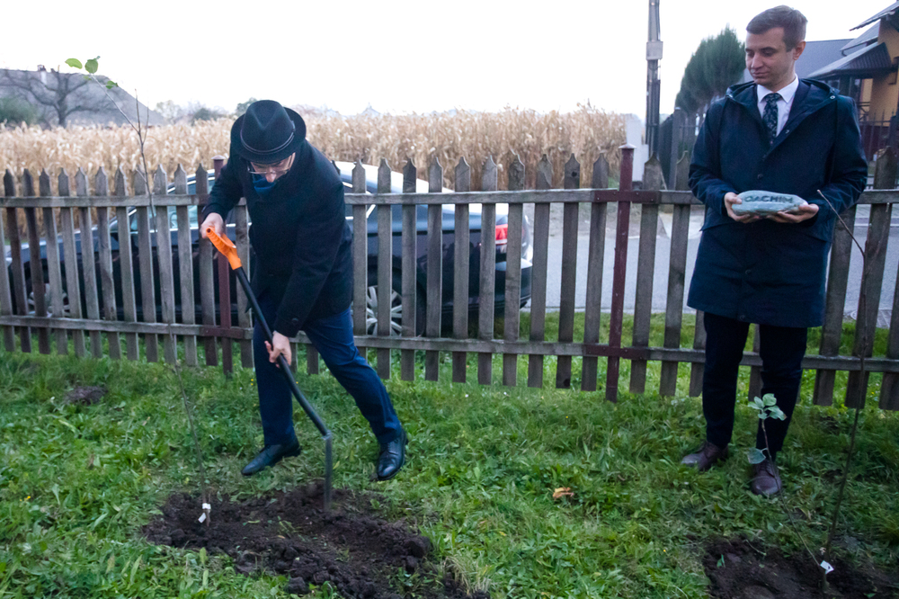 „Zaduszki Skansenowskie” w Markowej upamiętniające Rodzinę Ulmów. Na zdj. dr Mateusz Szpytma, wiceprezes IPN – 4 listopada 2023. Fot. Sławek Kasper (IPN)