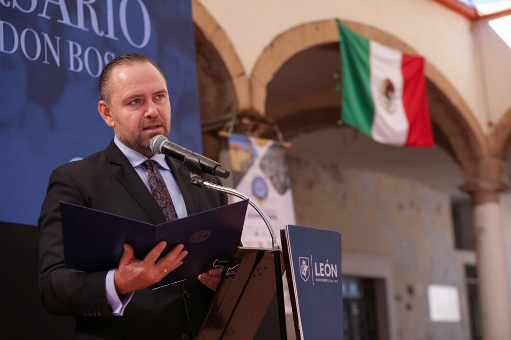 Obchody 80. rocznicy przybycia Polaków do Meksyku. Na zdj. dr Karol Nawrocki, prezes IPN – Santa Rosa (Meksyk), 4 listopada 2023. Fot. Mikołaj Bujak (IPN)