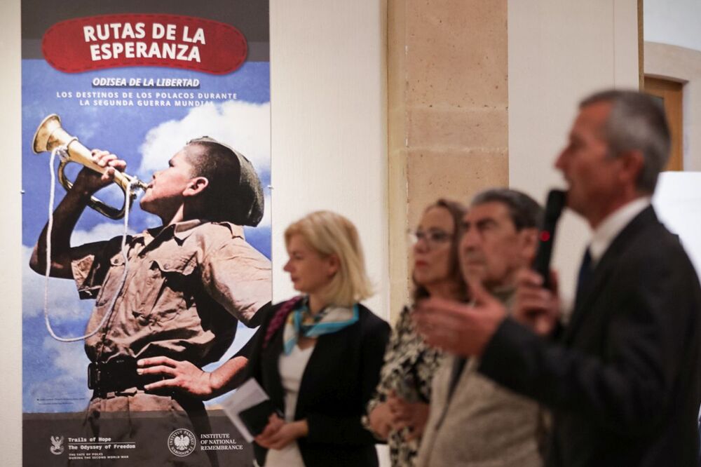 Otwarcie wystawy IPN „Szlaki Nadziei. Odyseja Wolności” w Muzeum León w Meksyku – 4 listopada 2023. Fot. Mikołaj Bujak (IPN)