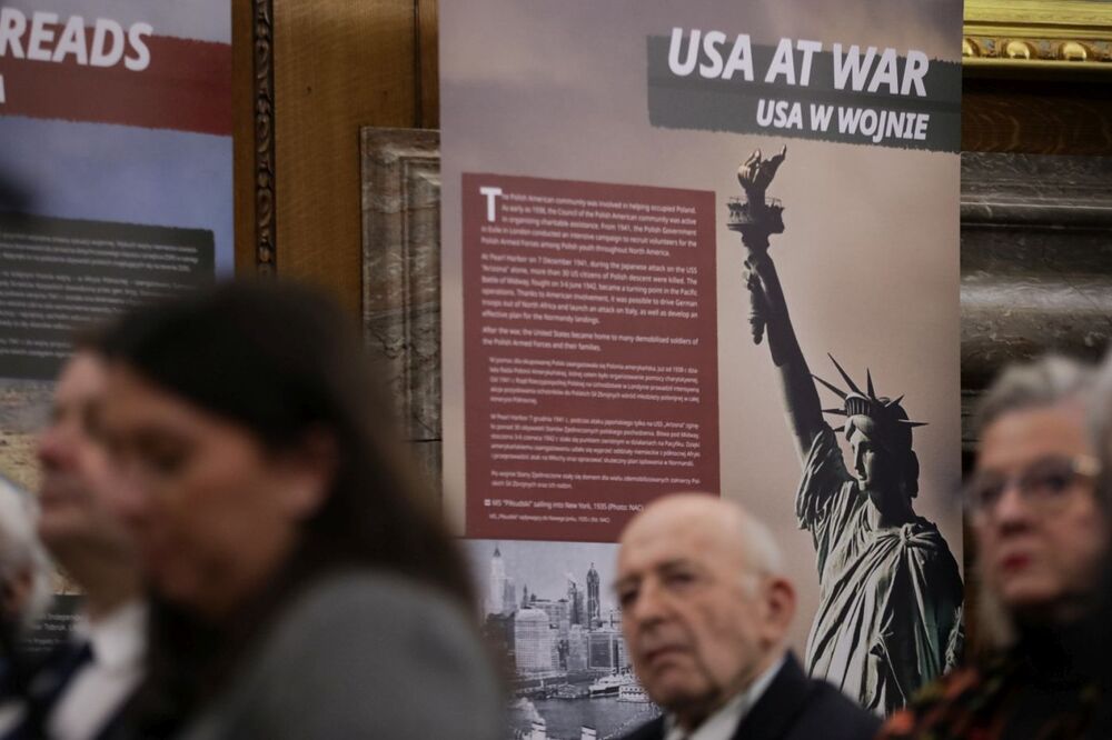 Wystawa IPN „Szlaki Nadziei. Odyseja Wolności” w Nowym Jorku – 8 listopada 2023. Fot. Mikołaj Bujak (IPN)