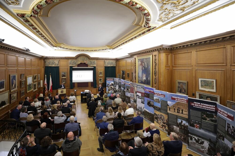 Wystawa IPN „Szlaki Nadziei. Odyseja Wolności” w Nowym Jorku – 8 listopada 2023. Fot. Mikołaj Bujak (IPN)